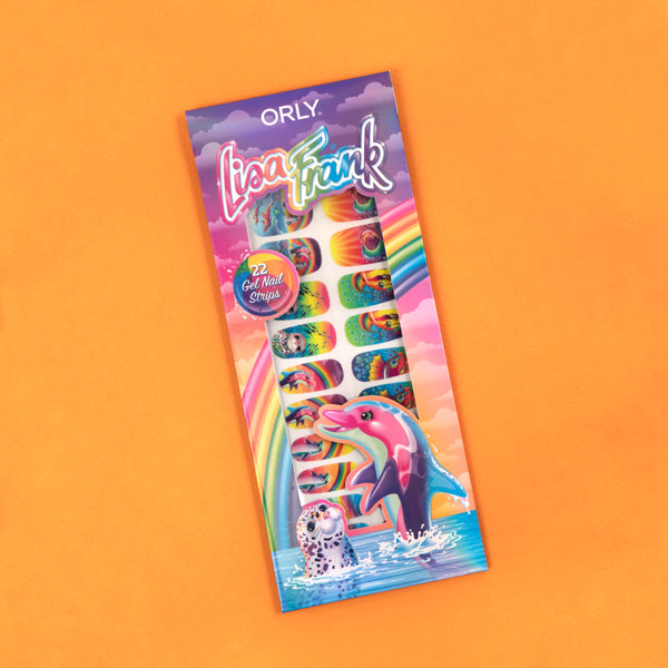 ORLY® x Lisa Frank® Dancing Dolphins™  Gel Nail Strips